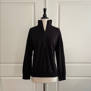 NWT Lou & Grey by LOFT Half Zip 3/4 zip Sweatshirt Top loungewear athletic